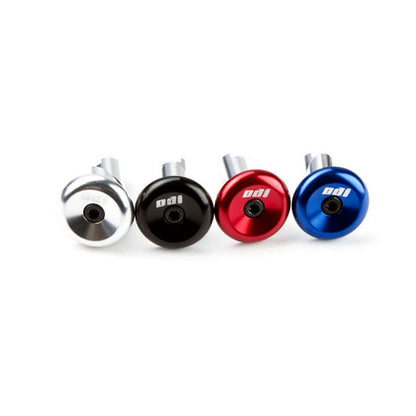 ODI ALUMINIUM HANDLEBAR END CAPS BLUE