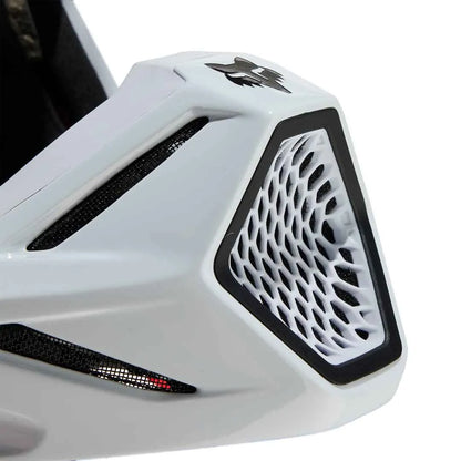 FOX 2025 V3 RS CARBON SOLID WHITE HELMET