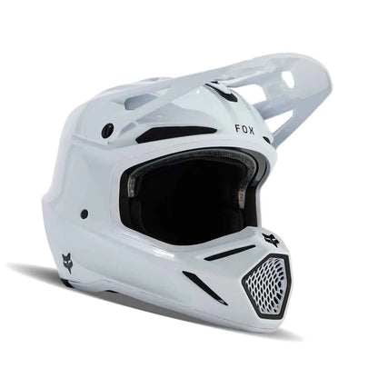 FOX 2025 V3 RS CARBON SOLID WHITE HELMET