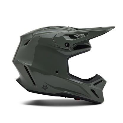 FOX 2025 V3 RS CARBON SOLID DARK STONE HELMET