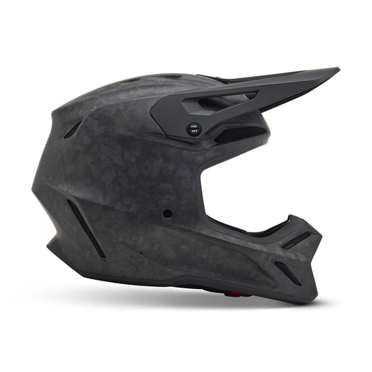 FOX 2025 V3 RS CARBON SOLID MATTE BLACK HELMET