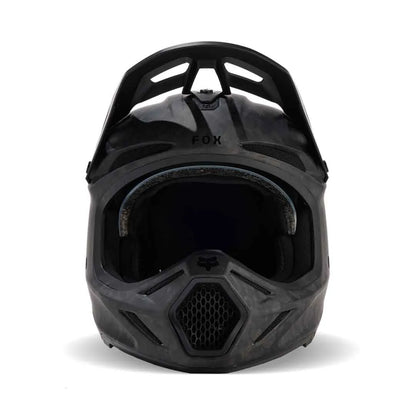 FOX 2025 V3 RS CARBON SOLID MATTE BLACK HELMET