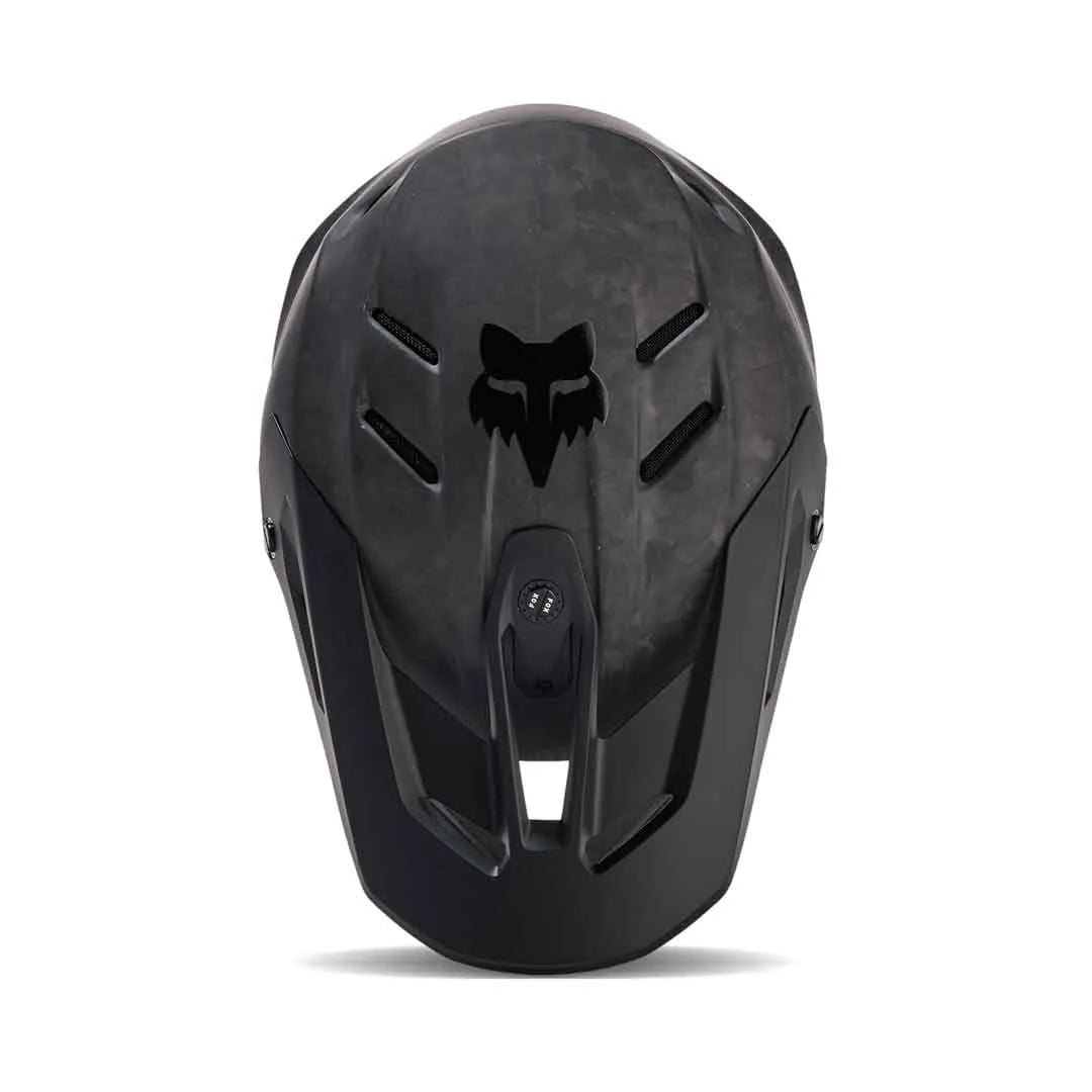 FOX 2025 V3 RS CARBON SOLID MATTE BLACK HELMET