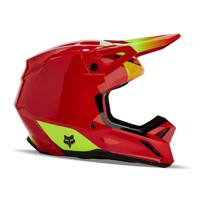 FOX 2024 V1 BALLAST FLURO RED KIDS HELMET