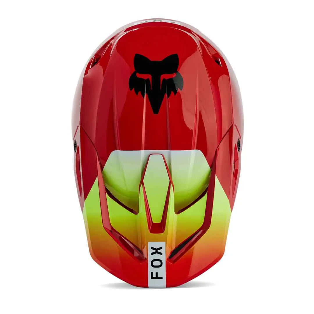 FOX 2024 V1 BALLAST FLURO RED KIDS HELMET