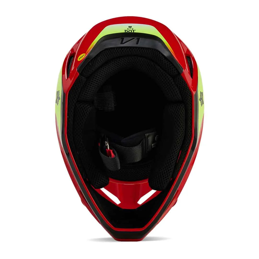 FOX 2024 V1 BALLAST FLURO RED KIDS HELMET