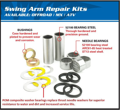 ALL BALLS RACING SWINGARM BEARING & SEAL KIT KTM / HUSQVARNA / GASGAS 50CC/65CC 98-25