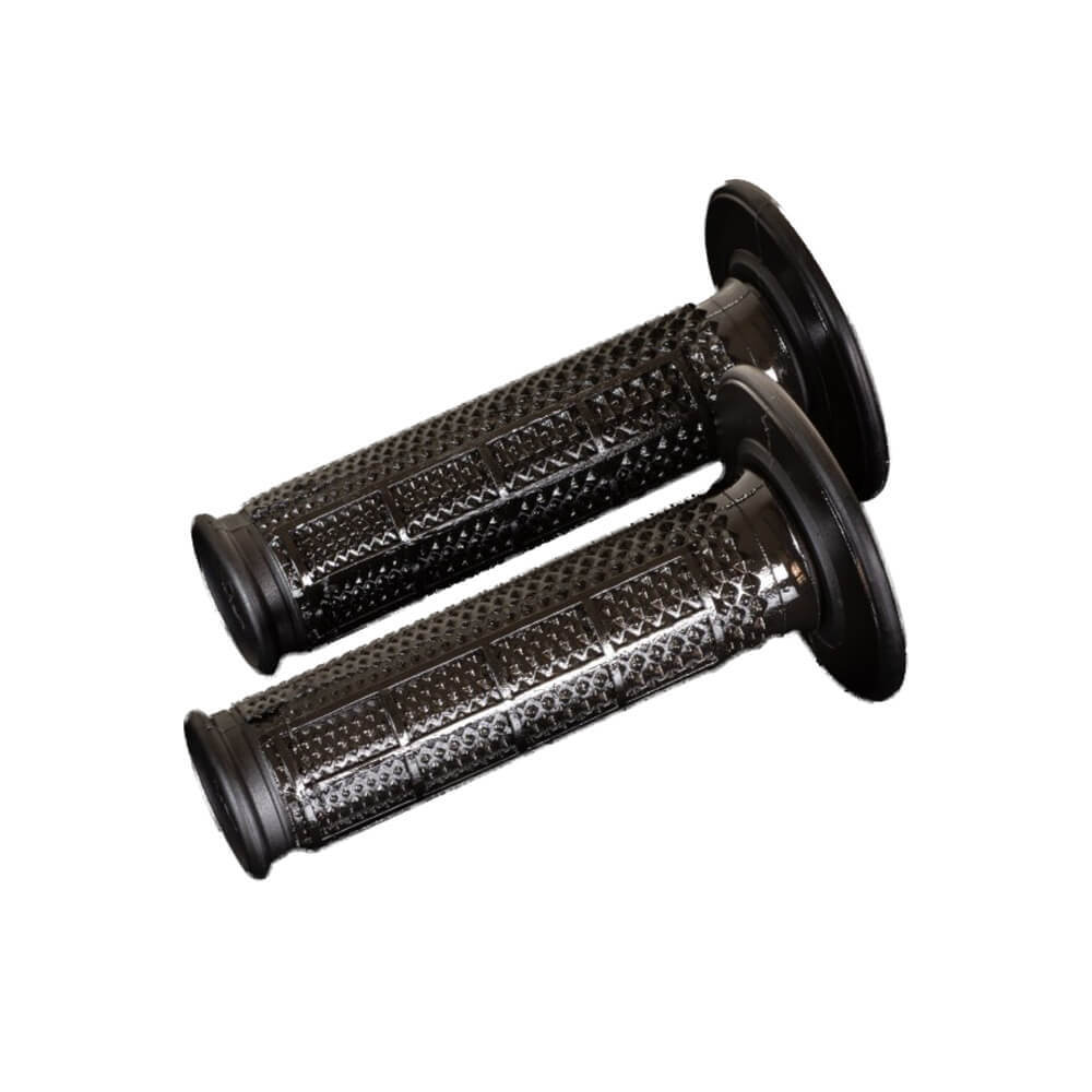 RENTHAL ULTRATACKY TAPERED HALF WAFFLE DUAL COMPOUND BLACK GRIPS