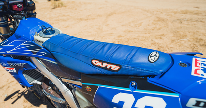 GUTS RJ WING RIBBED SEAT COVER YAMAHA YZ450F 14-17 YZ250F 14-18 YZ450FX/WR450F 16-18 WR250F/YZ250FX 15-19 BLUE/BLUE/BLUE