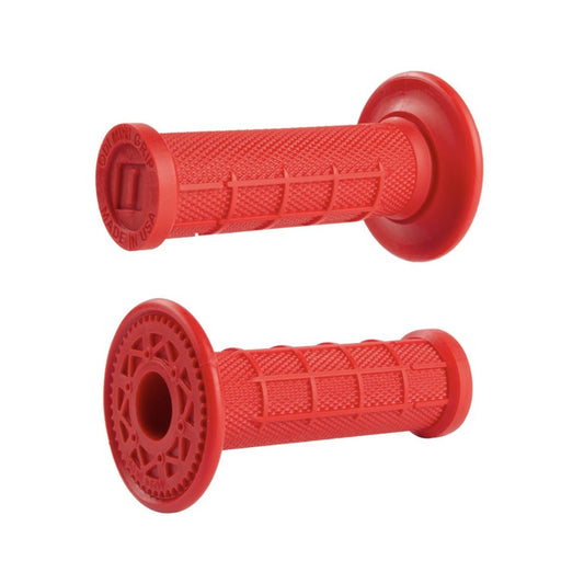 ODI HALF WAFFLE MINI MX RED GRIPS