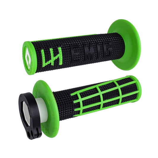 ODI V2 EMIG 2.0 LOCK ON GRIPS 2T / 4T BLACK/GREEN