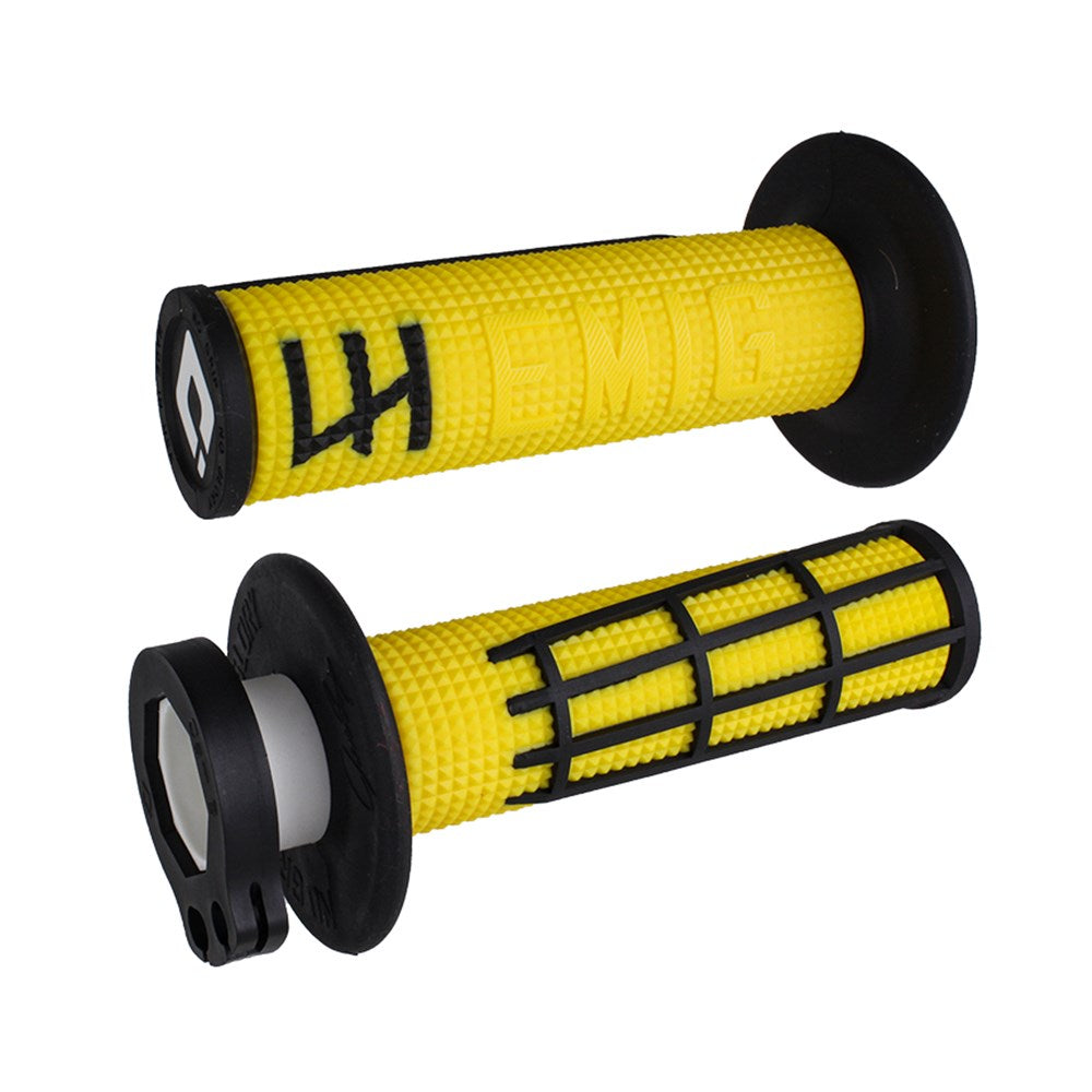 ODI V2 EMIG 2.0 LOCK ON GRIPS 2T / 4T YELLOW/BLACK