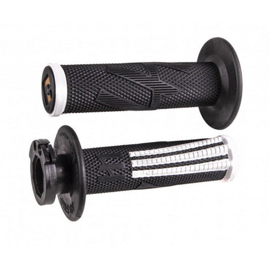 ODI V2 EMIG PRO LOCK ON GRIPS 2T / 4T BLACK/WHITE