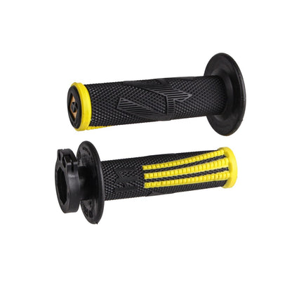 ODI V2 EMIG PRO LOCK ON GRIPS 2T / 4T BLACK/YELLOW