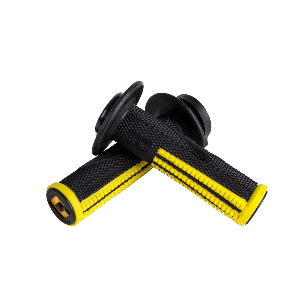 ODI V2 EMIG PRO LOCK ON GRIPS 2T / 4T BLACK/YELLOW