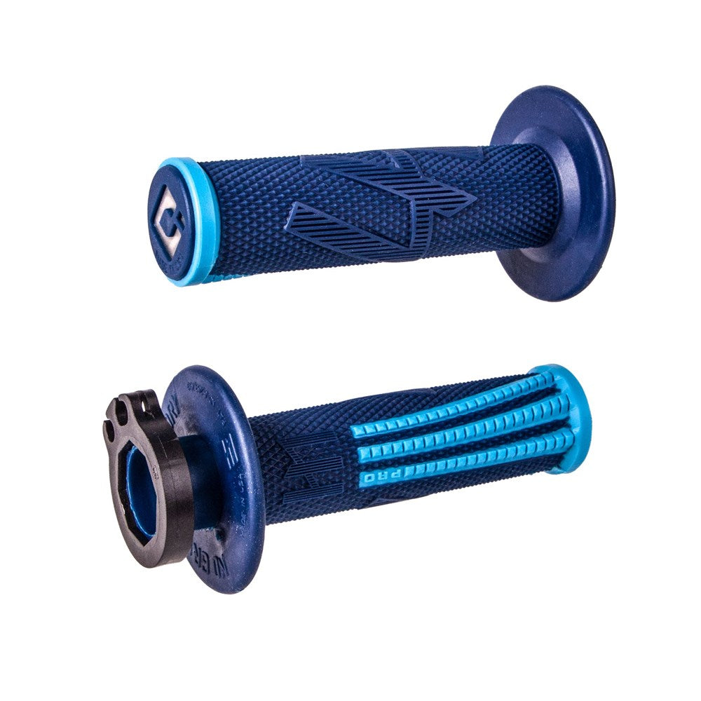 ODI V2 EMIG PRO LOCK ON GRIPS 2T / 4T NAVY/LIGHT BLUE