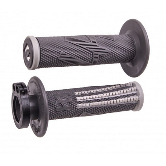 ODI V2 EMIG PRO LOCK ON GRIPS 2T / 4T GRAPHITE/GREY