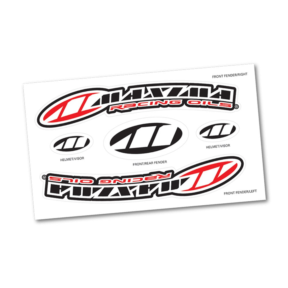 MAXIMA DECAL SHEET FRONT FENDER