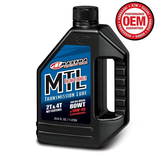 MAXIMA MTL RACING FORMULA 80WT/10W40 TRANSMISSION OIL 1L