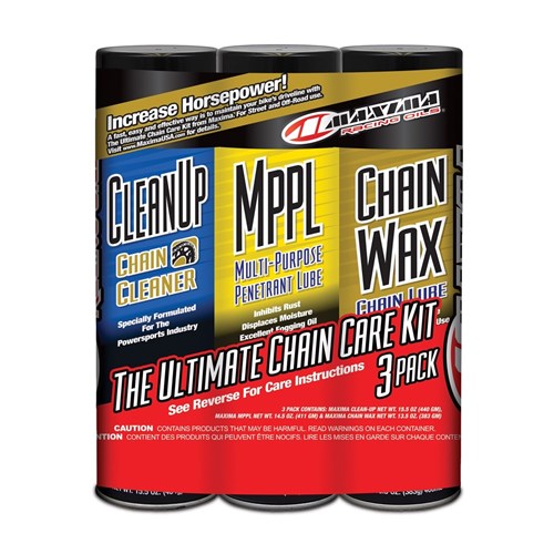 MAXIMA CHAIN WAX COMBO KIT SPRAY 3-PACK