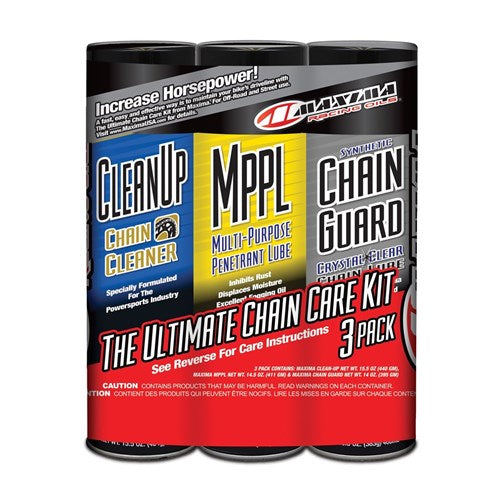 MAXIMA SYNTHETIC CHAIN GUARD COMBO KIT SPRAY 3-PACK