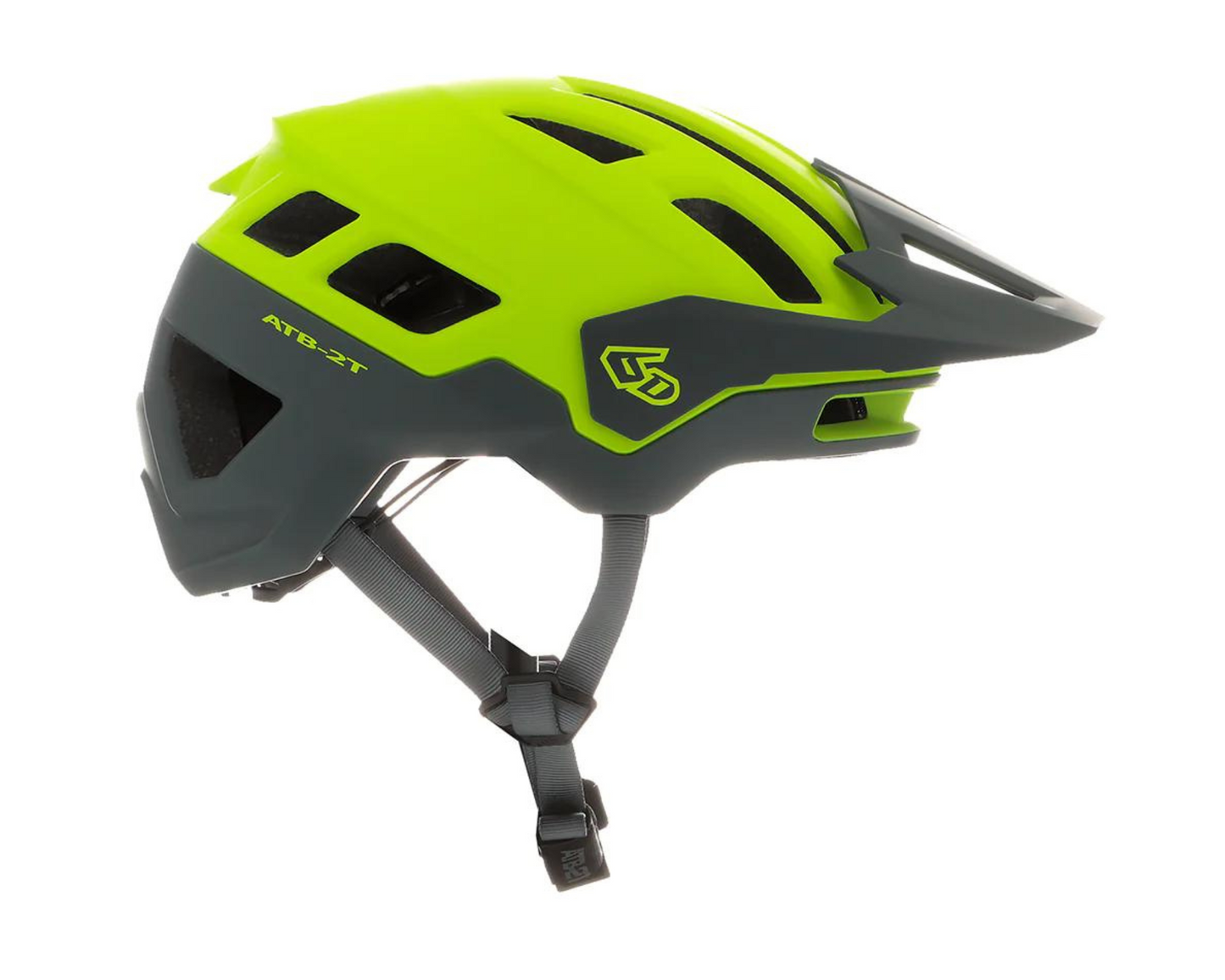 6D ATB-2T ASCENT MATTE NEON YELLOW/GREY HELMET