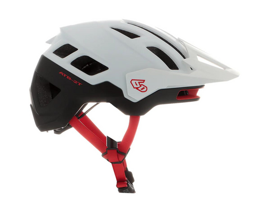 6D ATB-2T ASCENT MATTE WHITE/BLACK HELMET