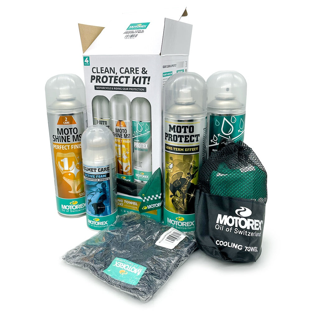 MOTOREX CLEAN, CARE & PROTECT KIT