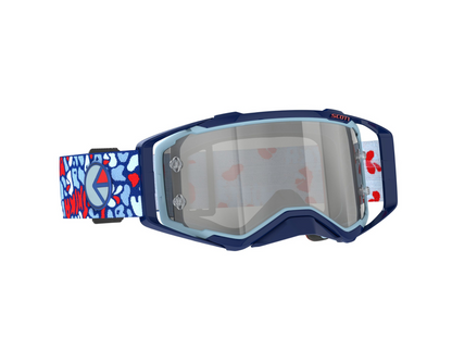 SCOTT X ETHIKA PROSPECT RED/BLUE/SILVER CHROME WORKS GOGGLES