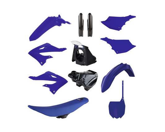 POLISPORT BLUE RESTYLE KIT YAMAHA YZ125/250 02-21 INCL TANK SEAT & AIRBOX