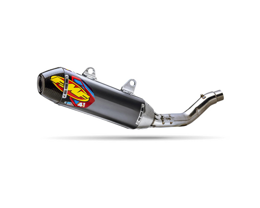 FMF KAWASAKI KX250F 09-16 FACTORY 4.1 RCT STAINLESS STEEL SLIP-ON WITH CARBON END CAP