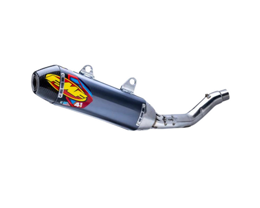 FMF TRIUMPH TF 250-X 24-25 FACTORY 4.1 RCT STAINLESS STEEL SLIP-ON WITH CARBON END CAP