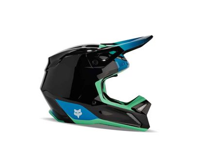 FOX 2024 V1 BALLAST BLACK/BLUE KIDS HELMET