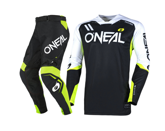 ONEAL 2025 HARDWEAR FLOW BLACK/WHITE GEAR SET