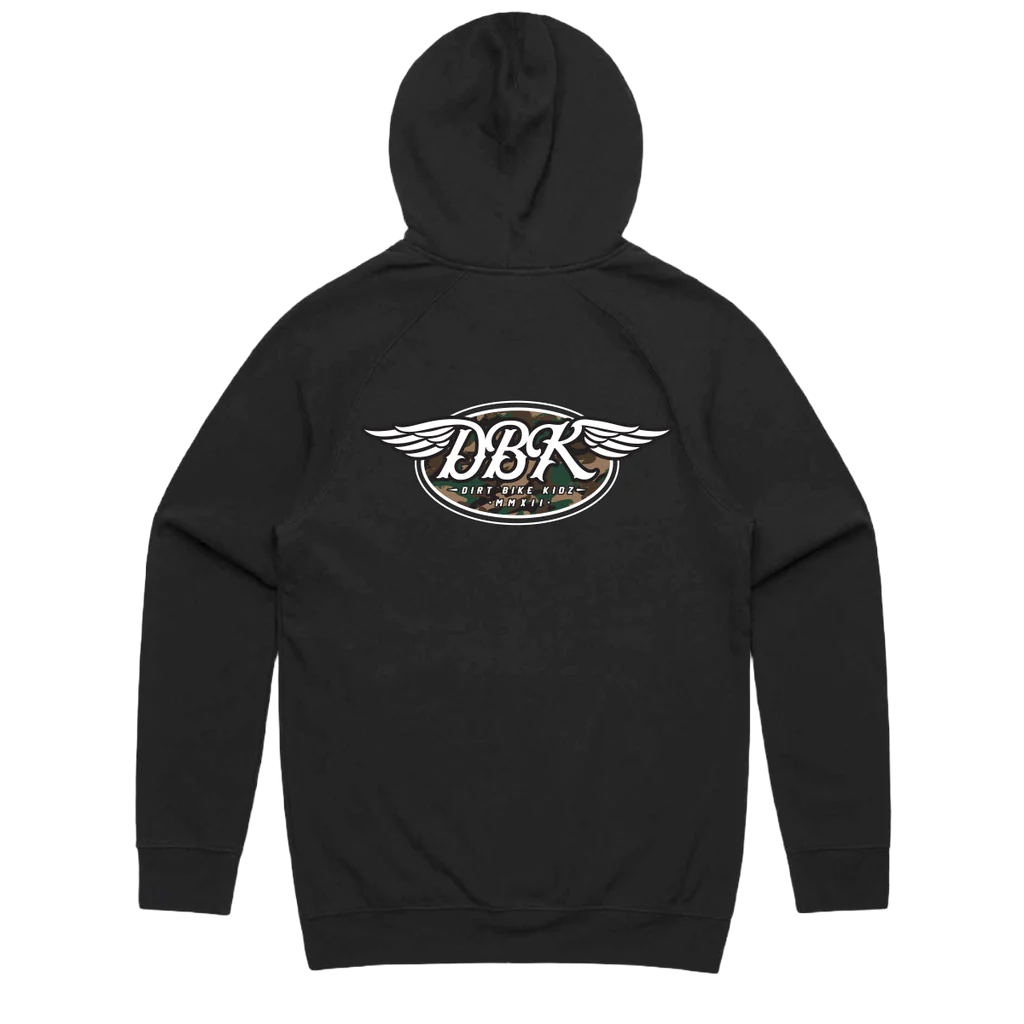 DIRT BIKE KIDZ CAMO WINGS HOODIE