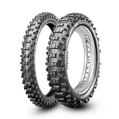 MAXXIS NEW ENDURO 120/90-18 REAR 90/90-21 FRONT DOT APPROVED FIM STYLE TYRE SET