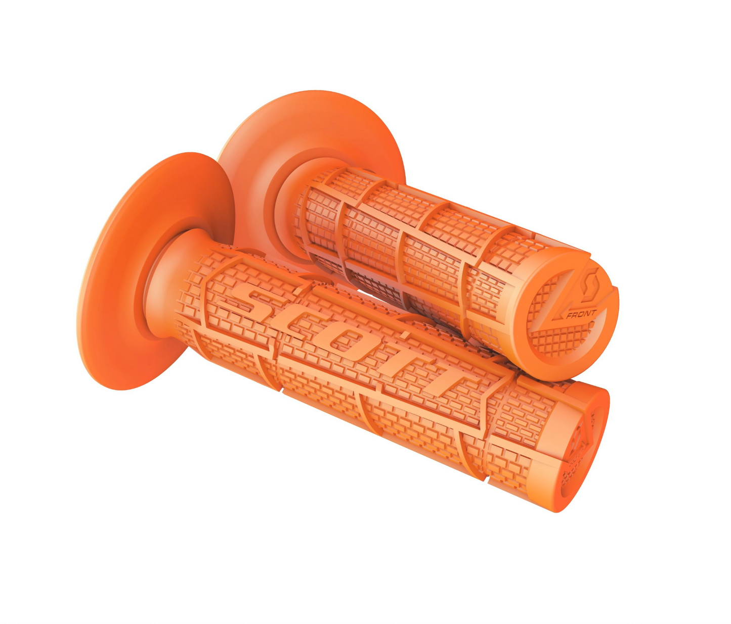 SCOTT RADIAL FULL WAFFLE ORANGE GRIPS