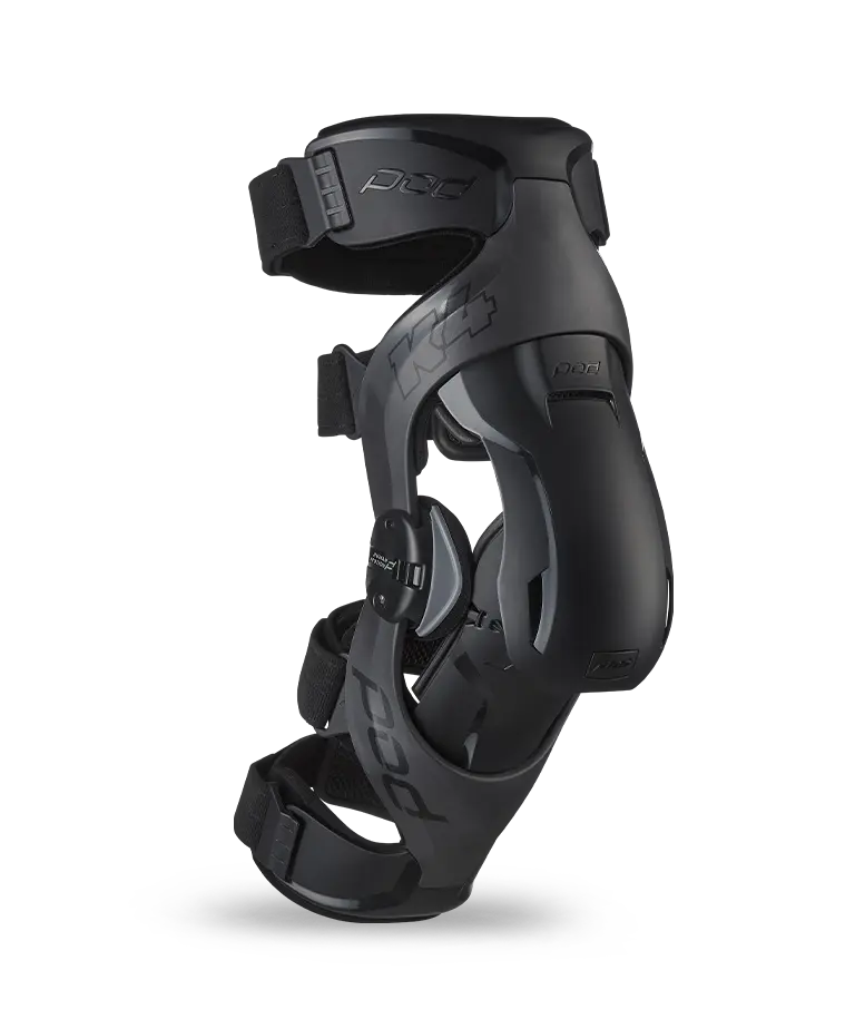 POD K4 2.0 GRAPHITE/BLACK KNEE BRACE SET