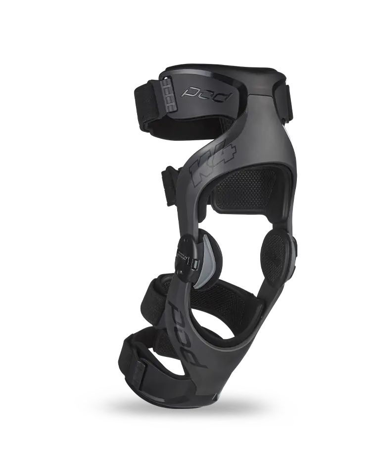 POD K4 2.0 GRAPHITE/BLACK KNEE BRACE SET