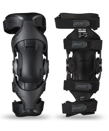 POD K4 2.0 GRAPHITE/BLACK KNEE BRACE SET