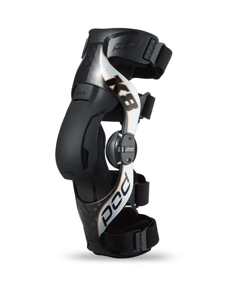 POD K8 2.0 CARBON/SILVER KNEE BRACE SET