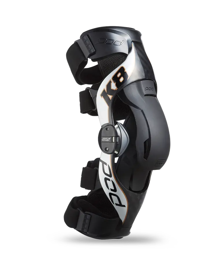 POD K8 2.0 CARBON/SILVER KNEE BRACE SET