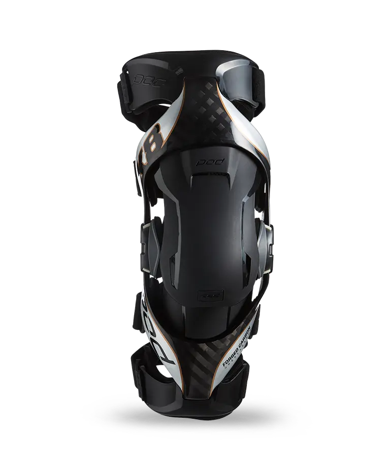 POD K8 2.0 CARBON/SILVER RIGHT KNEE BRACE