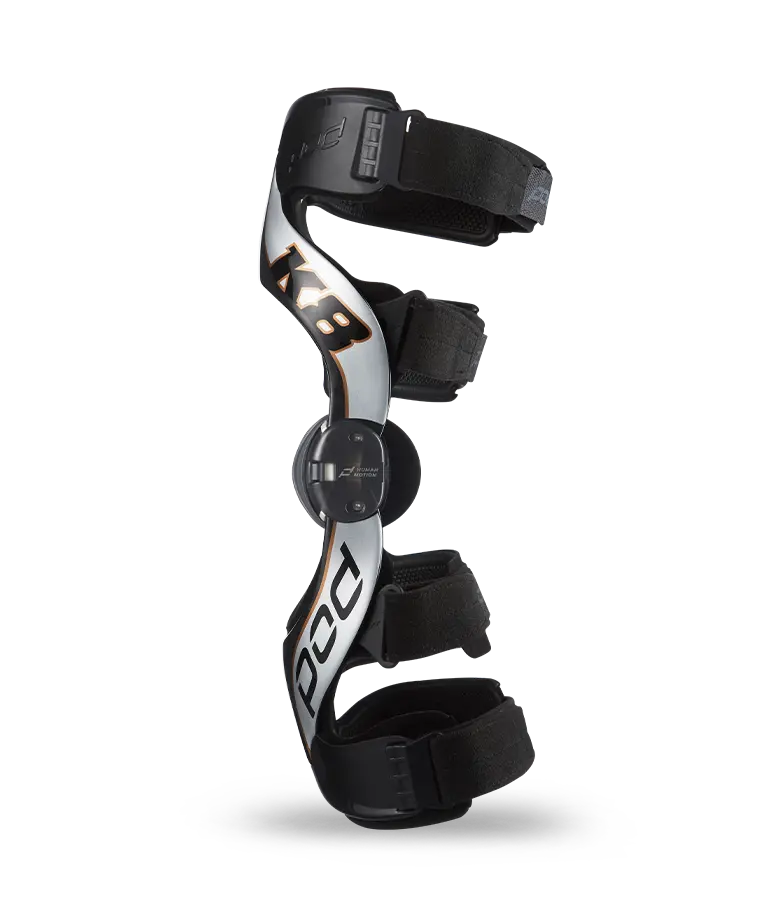 POD K8 2.0 CARBON/SILVER KNEE BRACE SET