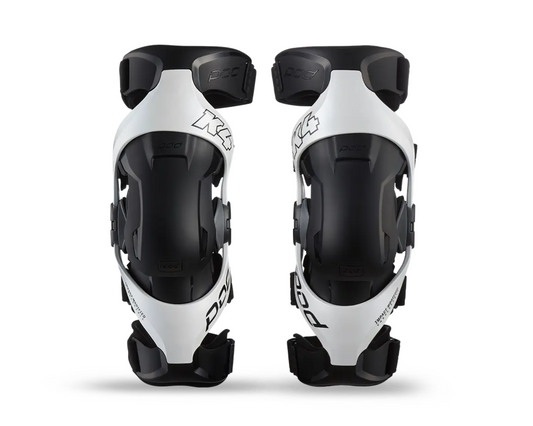 POD K4 2.0 WHITE/BLACK KNEE BRACE SET