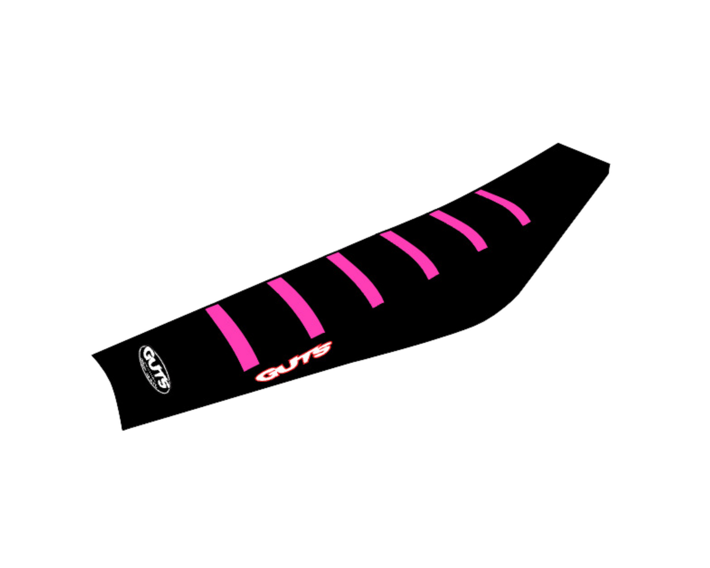 GUTS RIBBED SEAT COVER YAMAHA PW50 85-25 PINK/BLACK/BLACK