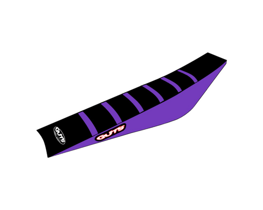 GUTS RIBBED SEAT COVER YAMAHA YZ450F 23-25 YZ250F/YZ450FX/WR450F 24-25 YZ250FX/WR250F 2025 PURPLE/PURPLE/BLACK