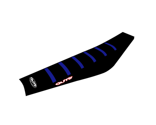 GUTS RIBBED SEAT COVER YAMAHA YZ450F 23-25 YZ250F/YZ450FX/WR450F 24-25 YZ250FX/WR250F 2025 BLUE/BLACK/BLACK