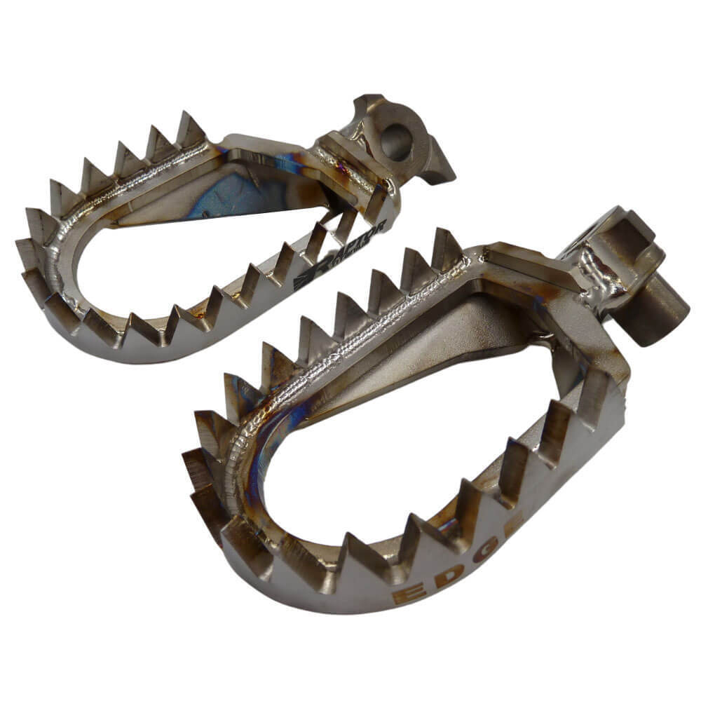 RAPTOR TITANIUM EDGE FOOTPEGS YAMAHA YZ450F 23-25 YZ250F/WR450F/YZ450FX 24-25 WR250F/YZ250FX 2025