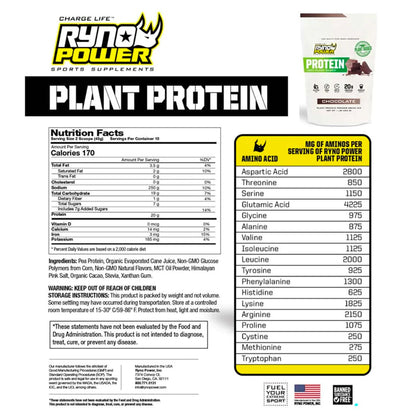 RYNO POWER CHOCOLATE PLANT PROTEIN